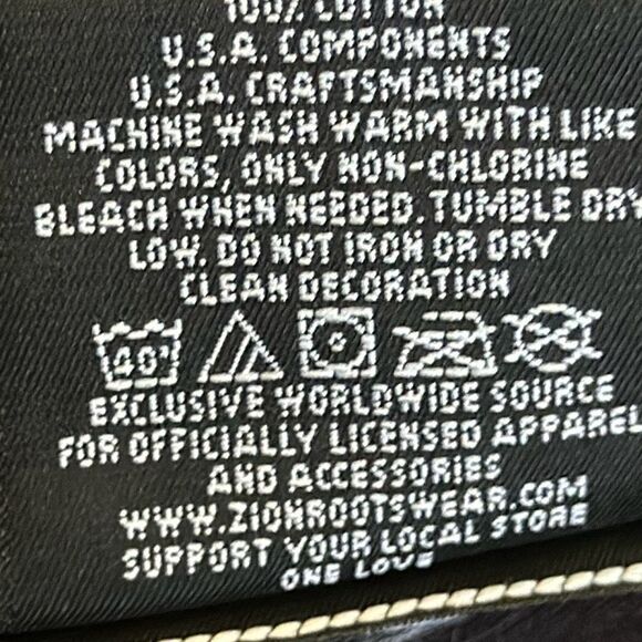 Bob Marley Legend Zion Rootswear T Shirt Size 1X 2010 Black Kingston Jamaica - Picture 6 of 6